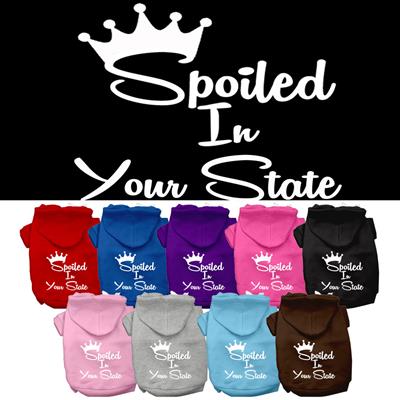 Spoiled In "YOUR CITY / STATE" Custom Souvenir Pet Hoodie