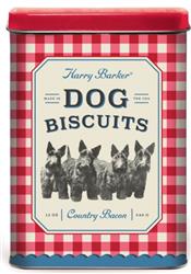 Gingham Biscuit Tin