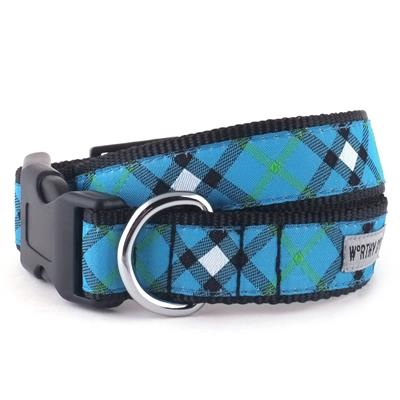 Bias Plaid Blue Neck Tie