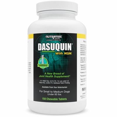  Dasuquin for Small to Medium Dogs under 60 lbs. with MSM (150 Chewable Tabs)