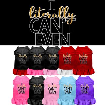 I Literally Can't Screen Print Dress