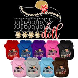 Derby Doll Screen Print Pet Hoodies