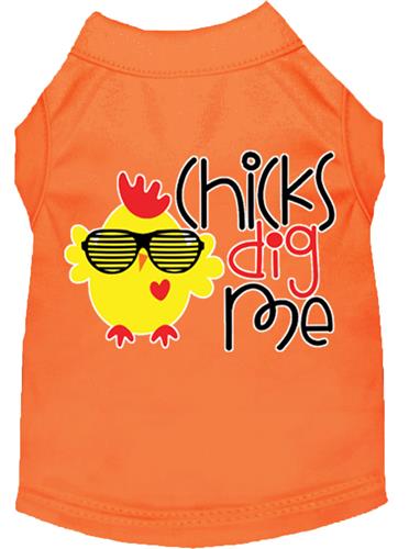Chicks Dig Me Screen Print Dog Shirt
