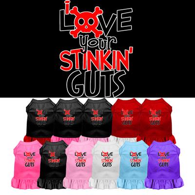 Love Your Stinkin Guts Screen Print Dress