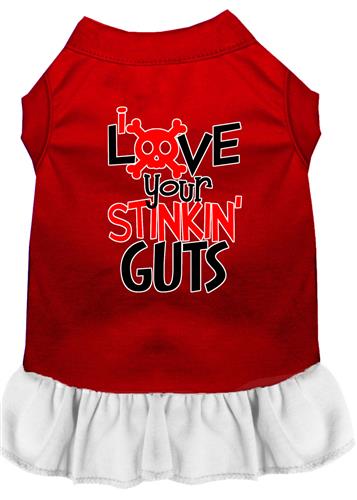 Love Your Stinkin Guts Screen Print Dress
