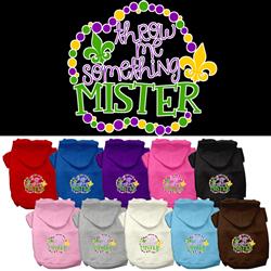 Throw Me Something Screen Print Pet Hoodies