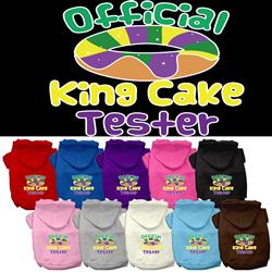 King Cake Taster Screen Print Pet Hoodies