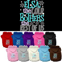 Elsa, The Cold Screen Print Pet Hoodies