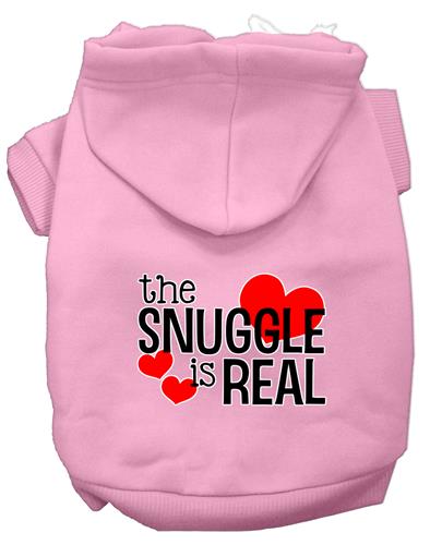 The Snuggle Is Real Screen Print Pet Hoodies