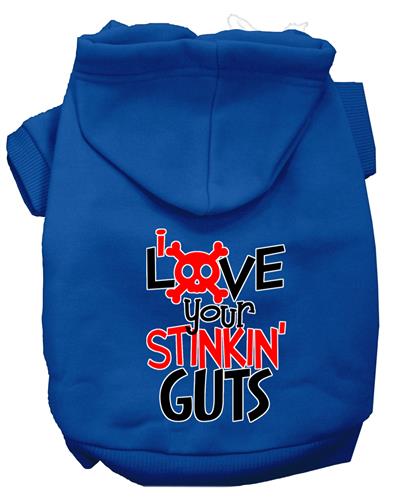 Love Your Stinkin Guts Screen Print Pet Hoodies