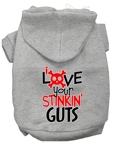 Love Your Stinkin Guts Screen Print Pet Hoodies