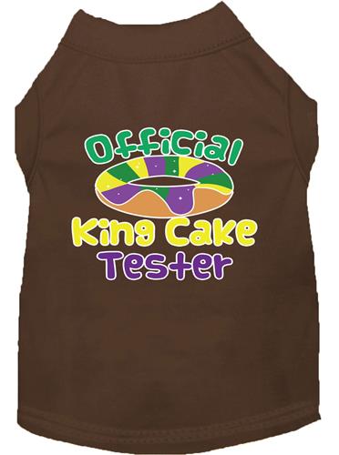 King Cake Taster Screen Print Dog Shirt