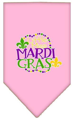 Little Miss Mardi Gras Screen Print Pet Bandana