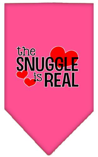 The Snuggle Is Real Screen Print Pet Bandana