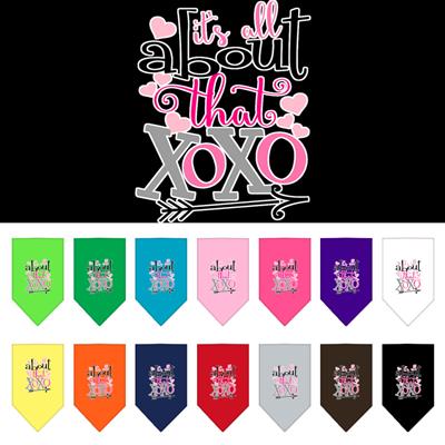 All About That XOXO Screen Print Pet Bandana