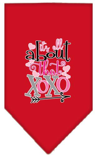 All About That XOXO Screen Print Pet Bandana