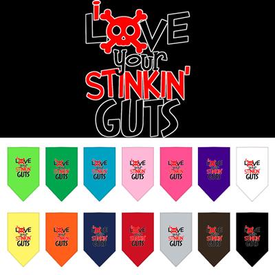 Love Your Stinkin Guts Screen Print Pet Bandana