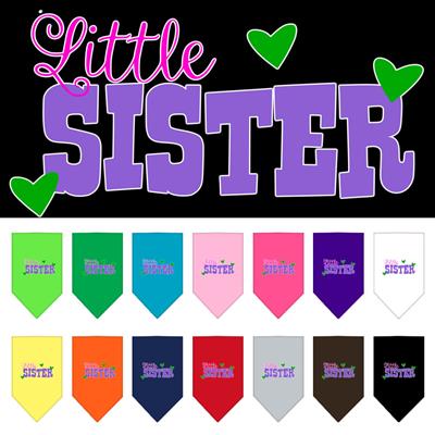 Little Sister Screen Print Pet Bandana