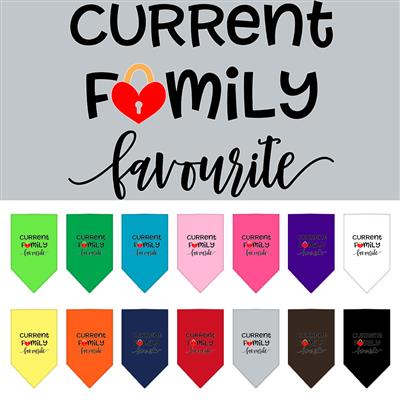 Family Favorite Screen Print Pet Bandana