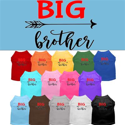 Big Brother Screen Print Dog Shirt