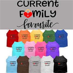 Family Favorite Screen Print Dog Shirt