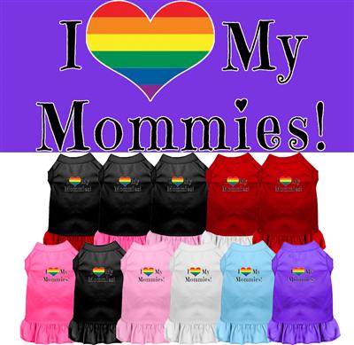 I Heart My Mommies Screen Print Dress