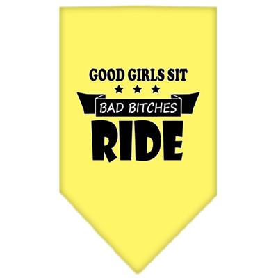 Bitches Ride Screen Print Pet Bandana