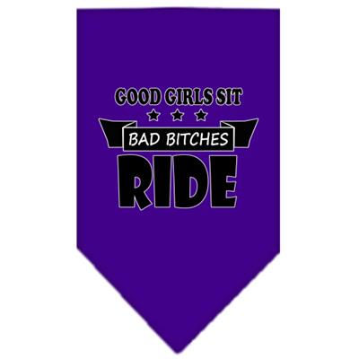 Bitches Ride Screen Print Pet Bandana