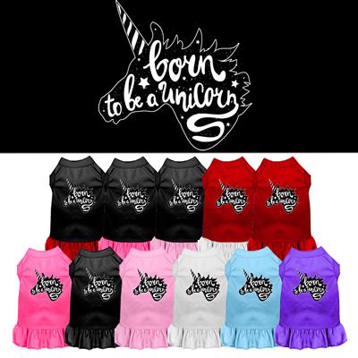 Born to Be a Unicorn Screen Print Dress