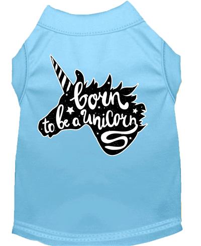 Born to Be a Unicorn Screen Print Dog Shirt