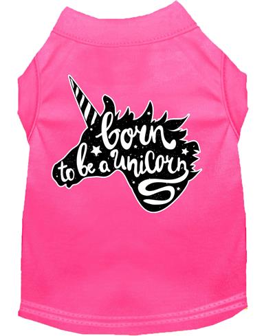 Born to Be a Unicorn Screen Print Dog Shirt