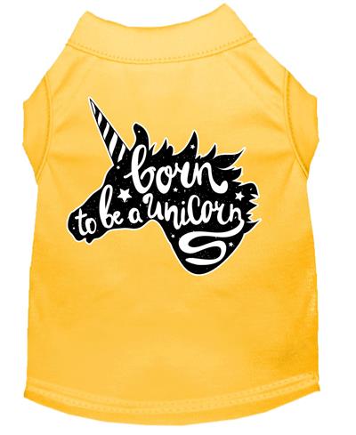 Born to Be a Unicorn Screen Print Dog Shirt
