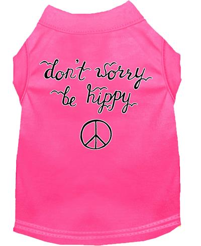 Be Hippy Screen Print Dog Shirt