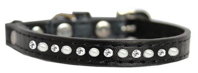 Pearl and Clear Jewel Cat Safety Collar