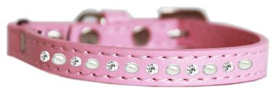 Pearl and Clear Jewel Cat Safety Collar