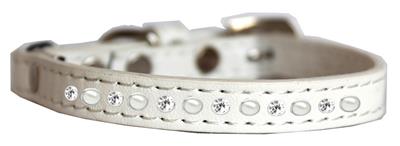 Pearl and Clear Jewel Cat Safety Collar