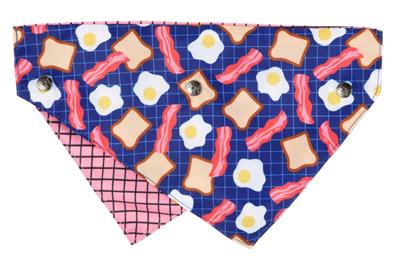 Bacon & Eggs - Reversible Collar Bandana with Studs