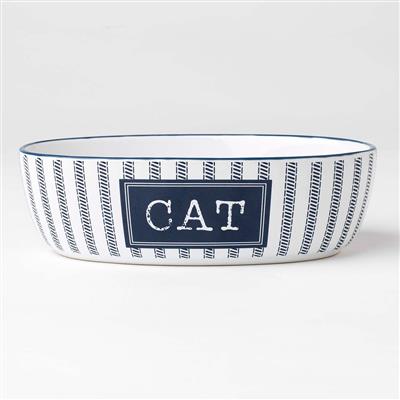 Country Blue Cat Bowl, 2 cups