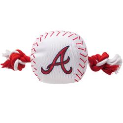 Atlanta Braves Baseball Toy - Nylon w/rope