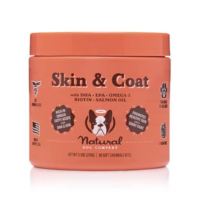 Skin & Coat Supplement Chews for Dogs (90 Count)