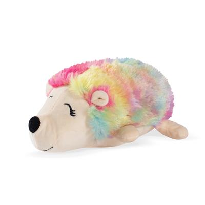 Rainbow Hedgehog Plush Dog Toy