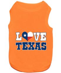 Love Texas Dog T-Shirt
