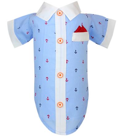 Anchor Dress Shirt & Hanky