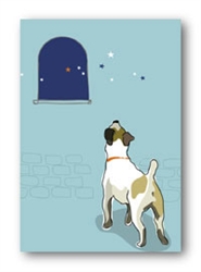 Russell Looking at Stars - Fridge Magnet