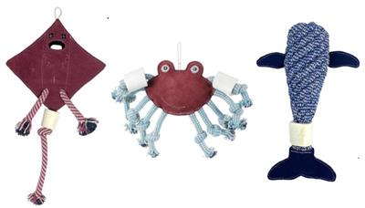 Aussie Naturals® CHOY Crab Natural Rope With Water Buffalo Femur Dog Toy