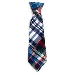 Blue Multi Patch Madras Neck Tie