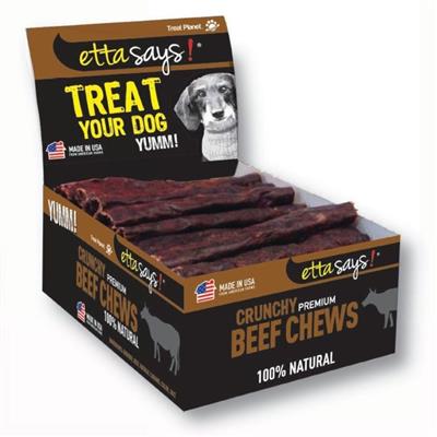 Etta Says! Dog Crunchy  Chew Stick 4" Beef (36 Count)