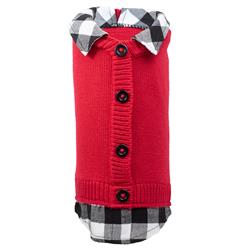 Two fer Red/Buffalo Cardigan