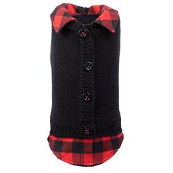Two fer Black/Buffalo Cardigan