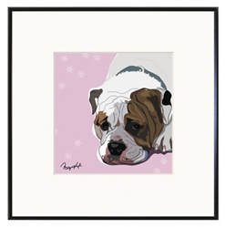 Framed Print: English Bulldog